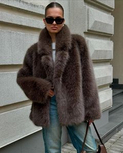 Cappotto Invernale Donna 2026 Eco-friendly Stile Mob Wife, Giacca Casual in Peluche Caldo, Taglie Forti, Pesante, in Ecopelliccia - Product Image 3