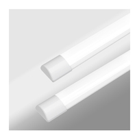 Luminaire de tube linéaire LED 18W/36W/60W/80W Linkable 600mm/900mm/1200mm/1500mm Purification Batten Light avec corps de lampe PC