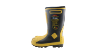Bottes de protection en caoutchouc pour pompiers, résistantes aux hautes températures, anti-perforation, chaussures de sécurité pour les opérations de sauvetage incendie