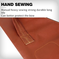 Sac de rangement en cuir pour arc traditionnel mongol, arc long démontable, avec poches de protection pour flèches en carbone et équipement de tir à l'arc