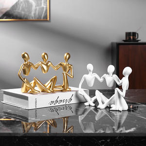 Ornement nordique décor <span class=keywords><strong>à</strong></span> la maison résine sculpteur Art ornement de trio - Product Image 1