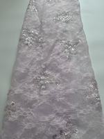 Tissu brodé en organza double couche dimensionnel, style chinois, orné de paillettes et de perles, idéal pour les vêtements de mariage féminins - Meilleure vente