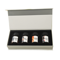 Ensemble d'huiles parfumées de luxe Crearom personnalisable, 4 senteurs, échantillons de 50 ml, mélange et assortiment, diffuseur d'arômes