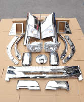 Pour Isuzu camion pièces de rechange Kits de carrosserie chromés camion phare roue sourcil chromé gril miroir couverture pour Isuzu NPR 700P
