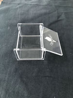 Approvisionnement d'usine Acrylique Capsule Café Boîte De Rangement Titulaire Bureau Transparent Antipoussière Cas avec Couvercle