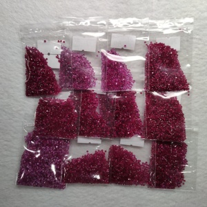 Prix de gros Pierre naturelle Rubis rouge naturel rond de petite taille 0,70 mm 0,80 mm 1,00 mm 2,00 mm - Product Image 5