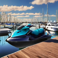 Jet ski Hison de type nouveau avec une réduction incroyable, moteur 4 temps, vélo aquatique et jet ski, bateau rapide