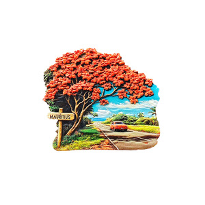 L'âme poétique d'une personne chinoise, aimants de réfrigérateur pour routes rurales de <span class=keywords><strong>Maurice</strong></span>, autocollants magnétiques 3D, souvenir de voyage, cadeau, décoration intérieure - Product Image 5