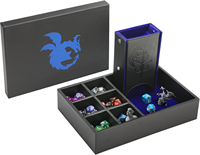 Plateau à dés et tour de rangement portable en cuir PU personnalisé, écologique, pour D&D RPG et jeux de table