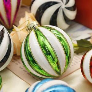 Adornos Navideños, Bolas de Navidad Coloridas, Adornos para Árboles, Decoración del Hogar, 8*8cm, Adornos de Navidad 6*13cm - Product Image 2