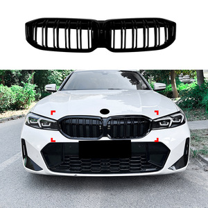 Bmw 3 Series G20 G21 G28 Lci 2023 Night Double Line Grille Kit All Black No Lights Bumper Modification Part - Product Image 5