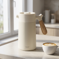 Carafe à café expresso isotherme PINKAH Premium 1,4 L (47 oz) en acier inoxydable 316L à double paroi, pot à eau, maintien au chaud et au froid pendant 24 heures