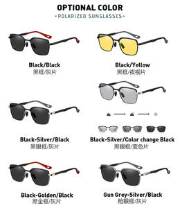 新しいファッショナブルな偏光メタル + TACビジネスドライバードライビングカラー変更メンズサングラス - Product Image 4