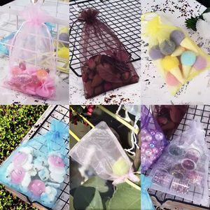 Bolsa de Organza para Regalo con Cordón, Tamaño Personalizado, Bolsa de Organza Colorida para Joyería, Bolsa de Embalaje Personalizada Reciclable - Product Image 5