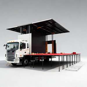 Camion publicitaire léger à écran triple pleine surface à réponse rapide pour diffusion d'annonces d'urgence - Product Image 5