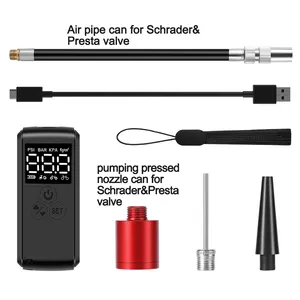 Patented 150PSI Ultra Small Rechargeable Smart Car Bike Pump Electric Mini Bicycle Air Pump