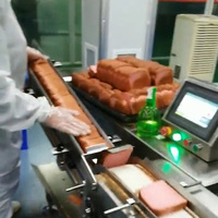 Machine automatique industrielle de fabrication de sandwichs, ligne de production de sandwichs à deux couches et à une garniture pour boulangerie et snacks