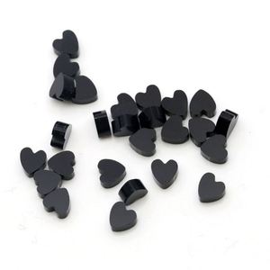 <b>Black</b> <b>Onyx</b> Heart Double Plane Bottom Small Size 4*4mm for Sale - Product Image 4