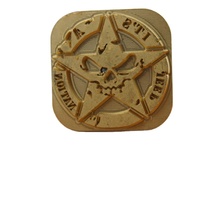 Offre Spéciale Logo personnalisé outils d'artisanat du cuir conception Unique laiton bricolage niveau impression Support OEM