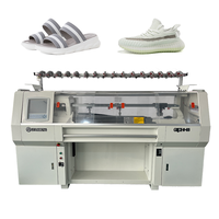 Nouveau produit Machine à tricoter plate entièrement automatique à trois systèmes Jacquard 3D pour la fabrication de la tige de chaussures