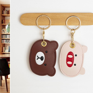 Nouvel Étui Porte-clés en Cuir PU Personnalisé de Haute Qualité, Motif <span class=keywords><strong>Chat</strong></span> et Cochon Mignon, Porte-cartes Thème <span class=keywords><strong>Chat</strong></span> de Dessin Animé - Product Image 6