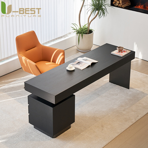 Scrivania da Ufficio Moderna <span class=keywords><strong>di</strong></span> Alta Gamma U-Best, Stile Minimalista Italiano, Scrivania per Computer <span class=keywords><strong>di</strong></span> Lusso Leggero, Design per <span class=keywords><strong>Studio</strong></span> Domestico in Legno - Product Image 3