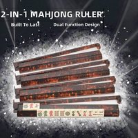 Support de Mahjong de Luxe Moderne en Écaille de Tortue avec Aimants Pliables, Écologique, Taille et Couleur Personnalisables, Portable, Résistant à l'Eau