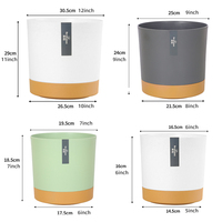 Pots à fleurs auto-arrosants en plastique, parfaits pour les plantes d'intérieur et d'extérieur