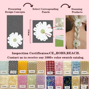 YIYI fabbrica all'ingrosso di acetato fermagli per capelli con lettere artiglio per capelli carino strass coreano fermaglio per capelli - Product Image 3