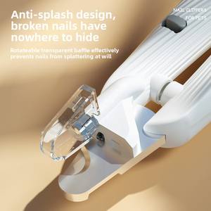 2025 Venda quente LED Light Pet Nail Clippers para cães e gatos Alimentado por bateria Pet Nail Clippers Limpeza fácil para Grooming - Product Image 4