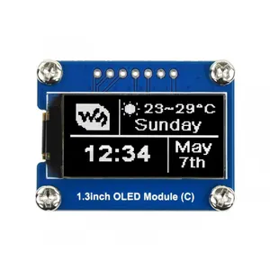 Mô-đun Hiển Thị OLED 1.3 Inch Màu Đen Trắng 64X128 SPI / I2C SH1107 Màn Hình LCD 1.3 Inch Cho Raspberry Pi