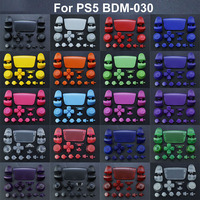 Boutons de remplacement pour PS5 Controller 3.0 BDM-030 L1 R1 L2 R2 Trigger ABXY Button Key D-pad Full Set DIY Plastic Buttons