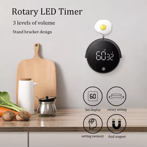 Wholesale Rotary Setting Electronic <b>Digital</b> Kitchen Timer Projection Strong Magnetic Countup Countdown 3-Level Volume Adjustable - Product Image 4