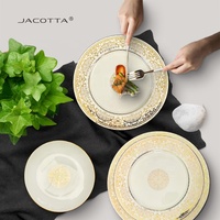 Vente en gros assiettes de vaisselle de luxe vaisselle en céramique service de table en porcelaine