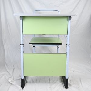 Combinaisons de bureaux et de chaises pour <span class=keywords><strong>étudiant</strong></span>s en métal de marque, couleurs personnalisées, pour salles de classe universitaires, mobilier scolaire, chaises d'école - Product Image 2