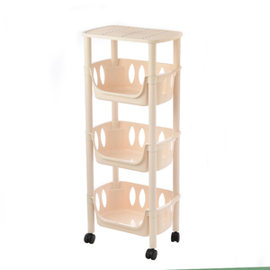 Stackable Multilayer Kitchen Storage Shelf Plastic Kitchen Vegetable Craft Storage Racks Trolley Storage Plate Rack