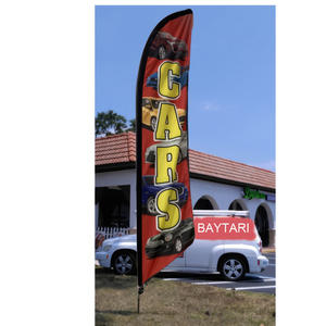 Оптовая Продажа с фабрики, развевающийся пляжный флаг, рекламные баннеры, рекламные ветряные флаги, наружные портативные флаги с перьями для выставки - Product Image 3