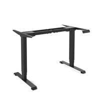 Cadre de bureau électrique à deux moteurs ergonomiques à chaud chargement maximum 80kgs sans cadre de Table assis-debout supérieur 2 étapes cadre solide pour la maison