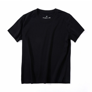 เสื้อยืดผู้หญิงผ้าฝ้ายพีมา 100% หนัก 190 กรัม ทรงเข้ารูปสำหรับฤดูร้อน พิมพ์โลโก้ได้ตามต้องการ คุณภาพสูง ระบายอากาศได้ดี - Product Image 1