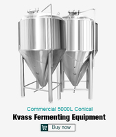 Fermenteur isobare conique HEM Hermann Glycol Jacket pour la fermentation de bière, 1500L, 2000L, 2500L, 3000L, par lot, garantie 6 ans