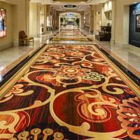Tapis Axminster moderne de luxe à motifs abstraits personnalisés ignifuge en nylon tufté pour chambres d'hôtel fabriqué à la machine en vente
