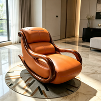 Meubles sur mesure fabriqués à l'usine de Foshan |   Nouveau fauteuil inclinable de style chinois en bois de zèbre