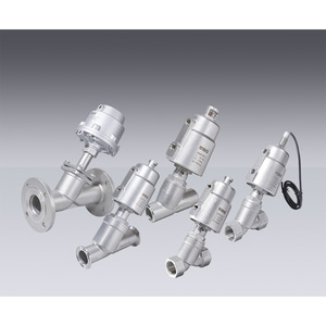 Vanne pneumatique à siège incliné ESG DN25 DN32 à deux voies pour eau et liquides à basse pression et température ambiante - Product Image 1