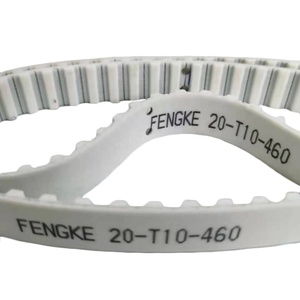 Courroie de synchronisation en PU, fabrication de trous spéciaux, sans couture blanche, PU, lm20t10-460 - Product Image 4