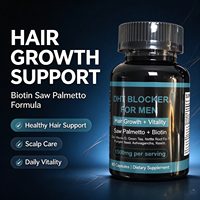 Penghalang DHT untuk Pria Kapsul Saw Palmetto Biotin Mendukung Pertumbuhan Rambut, Kesehatan Prostat dan Saluran Kemih