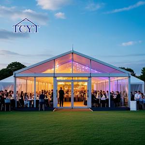 <span class=keywords><strong>Tente</strong></span> de fête de mariage en aluminium pour événement en plein air murs en verre de luxe 500 <span class=keywords><strong>places</strong></span> <span class=keywords><strong>tente</strong></span> gazebos de mariage à vendre - Product Image 4