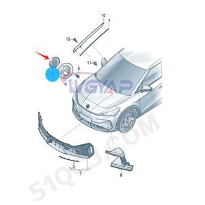 Wgyap OEM 11H 853 601 B lvi ขายตรงจากโรงงานสำหรับ Volkswagen <span class=keywords><strong>id</strong></span>.unyx อะไหล่รถยนต์โลโก้ด้านหน้า - Product Image 1