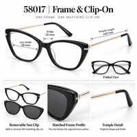 Montures de prescription TR90 et lunettes de soleil à clipser avec verres TAC – Vente en gros de montures de lunettes – Ensemble de montures de lunettes