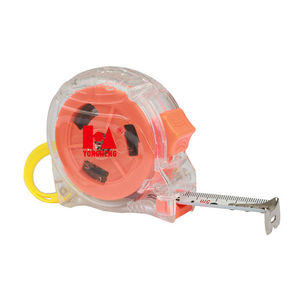 Yongheng mới <span class=keywords><strong>ABS</strong></span> rõ ràng trường hợp băng biện pháp 3M/5M/7.5m chiều dài đo lường mét thép đo băng - Product Image 2