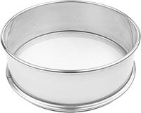 Tamis de laboratoire standard en acier inoxydable à mailles de 15, 75, 250, 600 microns, tamis pour sol et pierres
